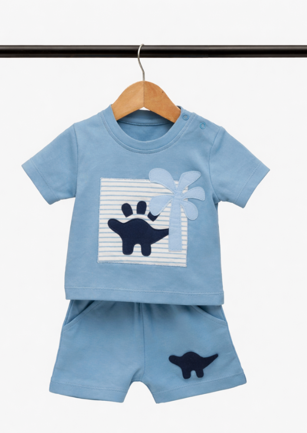 Blue Dino Coast Coord Set